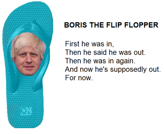Boris the flip flopper